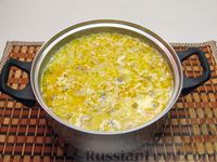 Сливочный суп с грибами и плавленым сыром