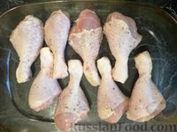Запечённые куриные голени в пикантном соусе