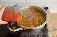 Греческий томатный суп с фасолью и оливками