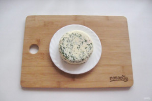 Домашний сыр с укропом